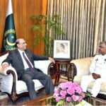 Chief of the Naval Staff, Admiral Naveed Ashraf called on President Asif Ali Zardari at Aiwan-e-Sadr