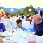 Prime Minister Muhammad Shehbaz Sharif meets orphans and differently abled children at an Iftar organized for them
