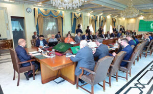 A delegation of representatives of the leading universities of United Kingdom calls on Prime Minister Muhammad Shehbaz Sharif.