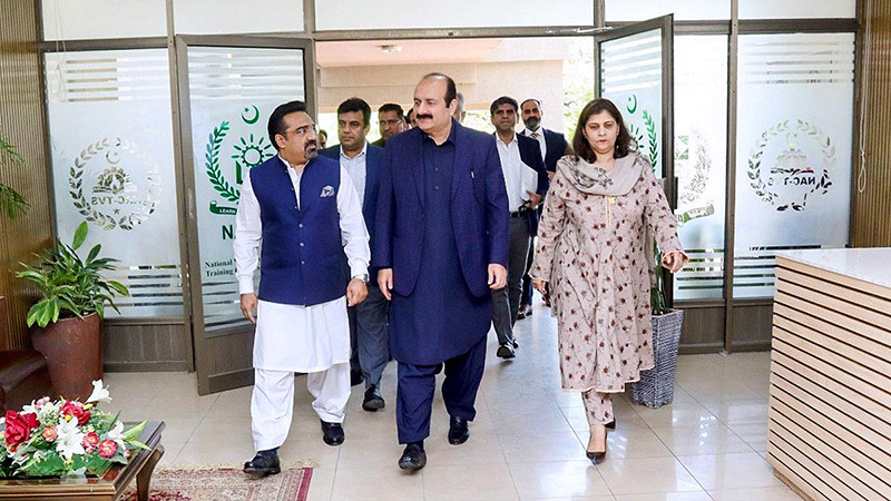 Chairman Prime Minister's Youth Programme, Rana Mashhood Ahmed Khan visits National Vocational & Technical Training Commission (NAVTTC).