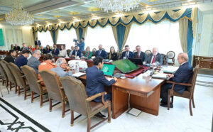 A delegation of representatives of the leading universities of United Kingdom calls on Prime Minister Muhammad Shehbaz Sharif.