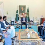 Chief Minister of Balochistan, Sarfraz Bugti calls on Prime Minister Muhammad Shehbaz Sharif.