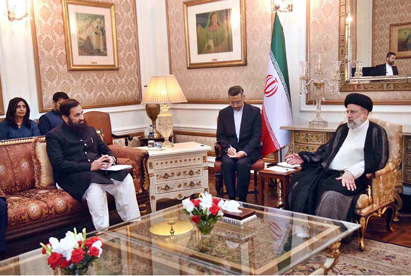 Punjab Governor, Muhammad Balighur Rahman meets with President of the Islamic Republic of Iran Dr. Seyyed Ebrahim Raisi at Governor House.