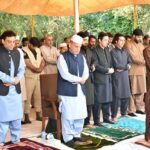 Prime Minister Muhammad Shehbaz Sharif offers Eid-ul-Fitr prayer.