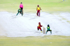 A view of 3rd T20I match between Pakistan and West Indies Women’s Cricket Teams at National Bank Stadium.