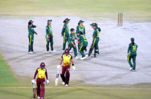 A view of 3rd T20I match between Pakistan and West Indies Women’s Cricket Teams at National Bank Stadium.