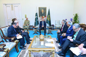 Ambassador of the Islamic Republic of Iran Reza Amiri Moghadam calls on Prime Minister Muhammad Shehbaz Sharif.