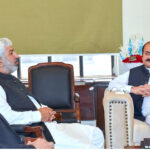 Chairman Prime Minister's Youth Programme, Rana Mashhood Ahmed Khan in a meeting with Mir Tariq Bugtti.