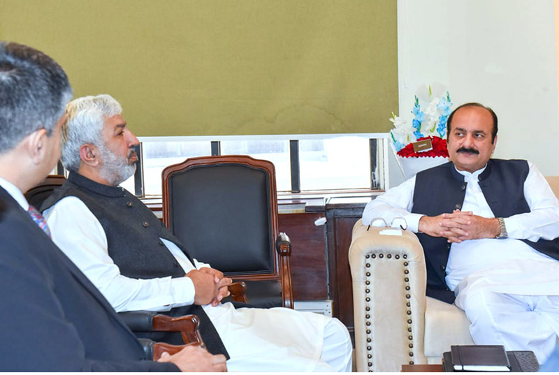 Chairman Prime Minister's Youth Programme, Rana Mashhood Ahmed Khan in a meeting with Mir Tariq Bugtti.