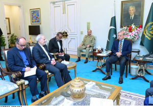 Ambassador of the Islamic Republic of Iran Reza Amiri Moghadam calls on Prime Minister Muhammad Shehbaz Sharif.