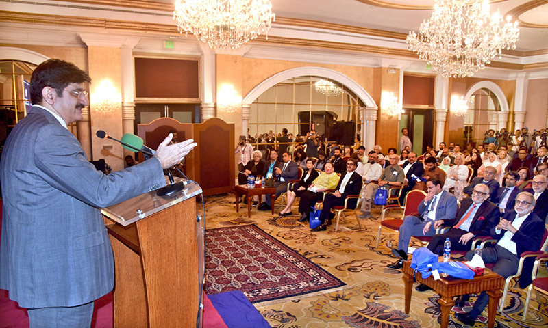 Sindh Chief Minister Syed Murad Ali Shah speaks at The Citizens Foundation (TCF) event: