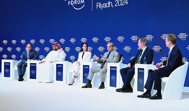 Prime Minister Muhammad Shehbaz Sharif speaks at a Closing Plenary-Rejuvenating Growth, at a Special Meeting of the World Economic Forum.