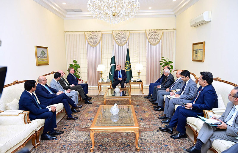 A delegation of the world's leading shipping and logistics company A.P. Møller - Mærsk led by CEO of APM Terminals and board member of A.P. Møller – Mærsk, Keith Svendsen calls on Prime Minister Muhammad Shehbaz Sharif