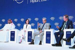 Prime Minister Muhammad Shehbaz Sharif speaks at a Closing Plenary-Rejuvenating Growth, at a Special Meeting of the World Economic Forum.