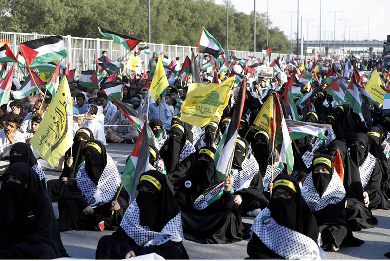 A large number of women participated in Al-Qudus rally during last Friday Holy Fasting Month of Ramzanul Mubarak