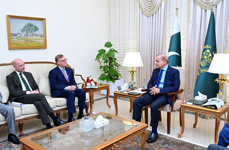 A delegation of the world's leading shipping and logistics company A.P. Møller - Mærsk led by CEO of APM Terminals and board member of A.P. Møller – Mærsk, Keith Svendsen calls on Prime Minister Muhammad Shehbaz Sharif