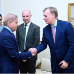 A delegation of the world's leading shipping and logistics company A.P. Møller - Mærsk led by CEO of APM Terminals and board member of A.P. Møller – Mærsk, Keith Svendsen calls on Prime Minister Muhammad Shehbaz Sharif.