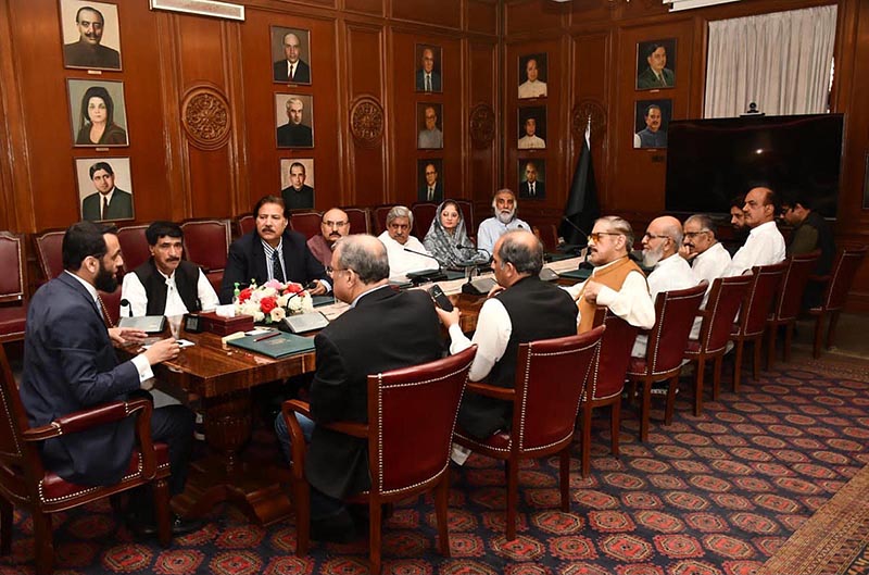 Mr. Attaullah Tarar, Federal Minister for Information and Broadcasting in a meeting with a delegation of CPNE