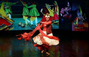 Artist performing dance to mark the International Dance Day at PNCA auditorium in the Federal Capital.