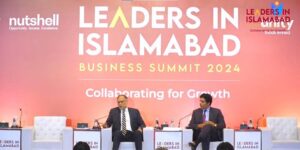 Minister for Planning Development and Special Initiatives, Ahsan Iqbal speaking at Leaders in Islamabad Business Summit.
