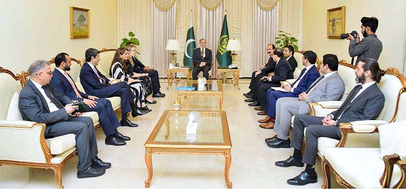 A delegation of UNICEF calls on Prime Minister Muhammad Shehbaz Sharif