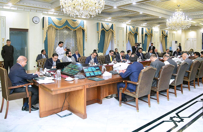 Prime Minister Muhammad Shehbaz Sharif chairs a high level review meeting regarding Power Sector Reforms