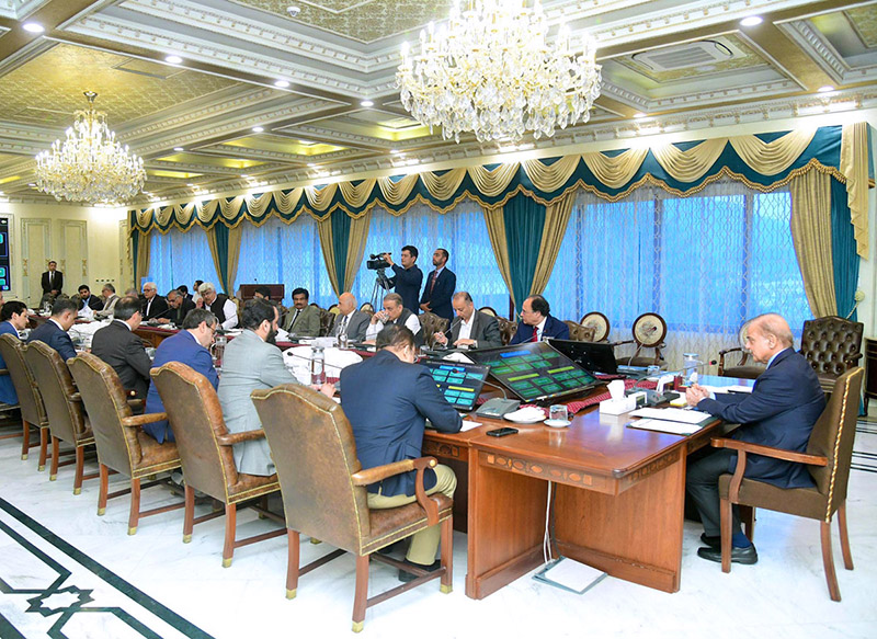 Prime Minister Muhammad Shehbaz Sharif chairs a high level review meeting regarding Power Sector Reforms