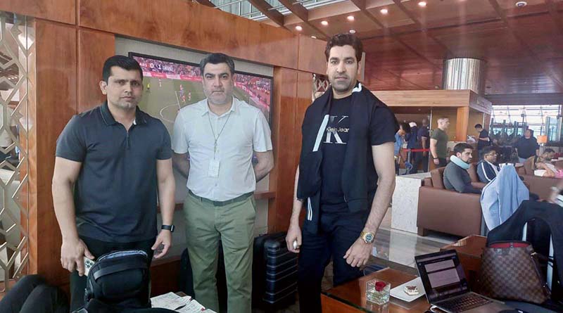 Hussain Muhammad, Consul General along with his team meet stranded Pakistani passengers at Dubai International Airport.