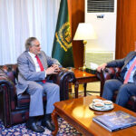 The Ambassador of United States to Pakistan Donald Blome calls on Foreign Minister, Mohammad Ishaq