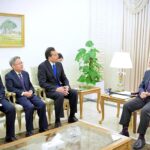 A high level delegation of China International Development Cooperation Agency (CIDCA) led by Chairman H.E Luo Zhaohui calls on Prime Minister Muhammad Shehbaz Sharif in Islamabad on 23rd April 2024.