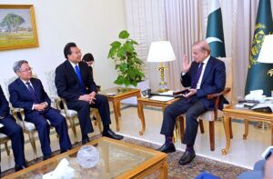 A high level delegation of China International Development Cooperation Agency (CIDCA) led by Chairman H.E Luo Zhaohui calls on Prime Minister Muhammad Shehbaz Sharif in Islamabad on 23rd April 2024.