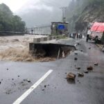 Damaged road