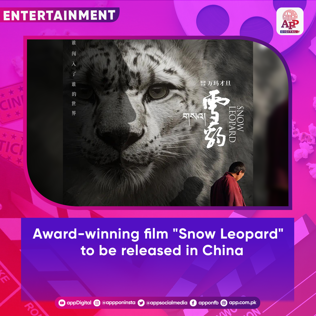 Award-winning film "Snow Leopard" to be released in China