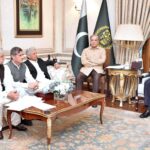 Prime Minister Muhammad Shehbaz Sharif chairs a meeting regarding wheat stocks.
