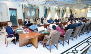 Prime Minister Muhammad Shehbaz Sharif chairs a sectoral briefing regarding NAVTTC and Ministry of Overseas Pakistanis and Human Resource Development.