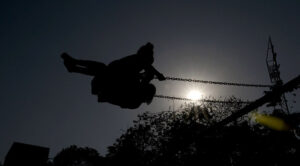 Children enjoy swing at G 7 Park in the Federal Capital
