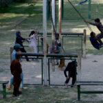 Children enjoy swing at G 7 Park in the Federal Capital