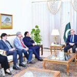 A delegation of Pakistan Peoples Party calls on Prime Minister Muhammad Shehbaz Sharif