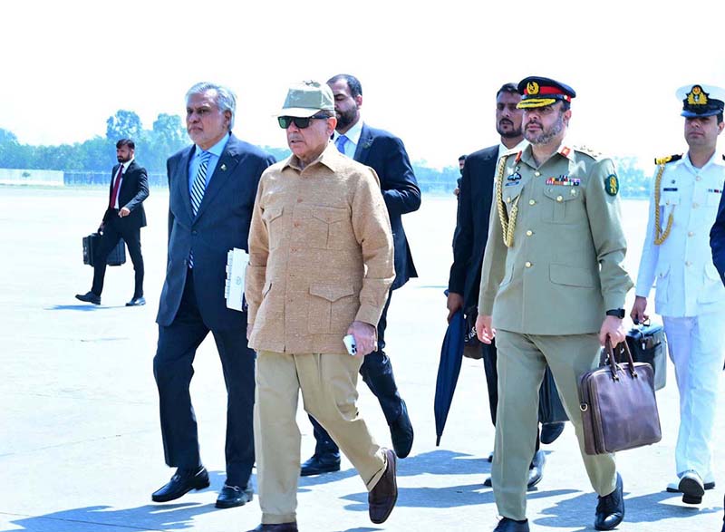 Prime Minister Muhammad Shehbaz Sharif departs for Abu Dhabi for his day long visit of UAE.