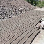 Labourers are busy in preparing bricks at local bricks kiln in Tando Hyder