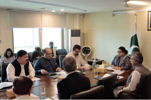 Minister of State for IT and Telecommunication Ms. Shaza Fatima Khawaja chairing 49th Universal Service Fund (USF) Policy Committee meeting