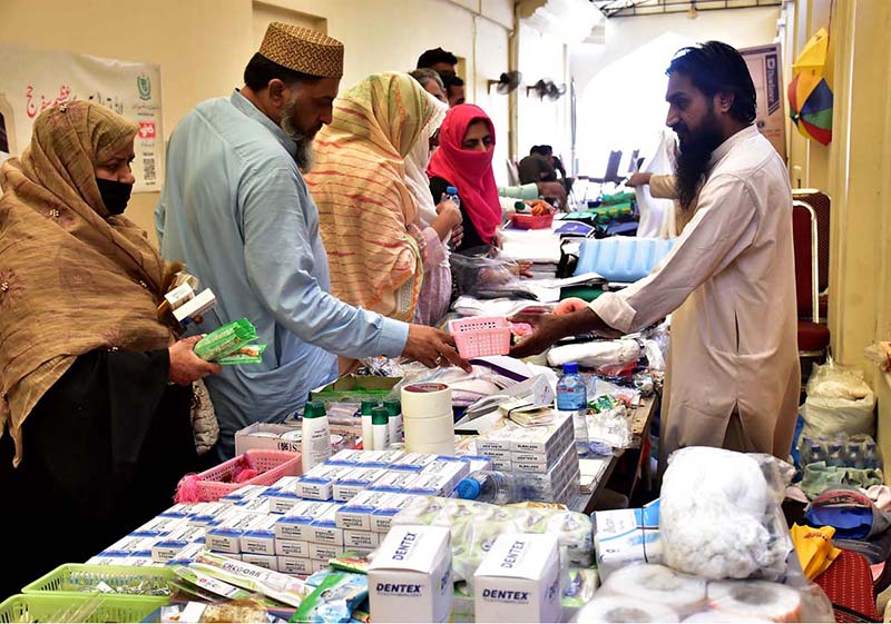Hajj pilgrims are being given vaccinations and necessary supplies at Haji Camp