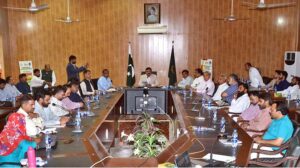 Secretary Agriculture, South Punjab Saqib Ali Ateel addressing a seminar on “Mango” at Mango Research Institute.
