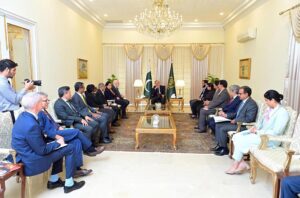 A delegation of the Global Polio Eradication Initiative led by Dr Christopher Elias, Chair of Polio Oversight Board and president of the Bill & Melinda Gates Foundation’s Global Development Division called on Prime Minister Muhammad Shehbaz Sharif.