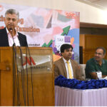 Former Federal Minister for Information and Broadcasting Murtaza Solangi, addressing at Report Launch ceremony on "Optimizing Tobacco Taxation in Pakistan" organized by SPARC