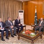 The Minister of Ecology and Natural Resources of Azerbaijan, Mr Mukhtar Babayev, along with his delegation, called on President Asif Ali Zardari, at Aiwan-e-Sadr.