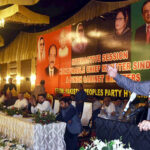 Chief Minister Sindh Syed Murad Ali Shah addressing during Interactive session at local hall