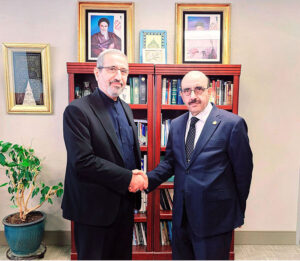 Pakistan’s Ambassador to the United States, Masood Khan, visited Iran’s Interest Section in Washington to expressed condolences on the demise of Iranian President Ebrahim Raisi, Foreign Minister Hossein Amir-Abdollahian, and their other companions in a helicopter crash on May 19
