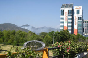 A major fire that broke out range on Margalla Hills was extinguished heat wave in the federal Capital