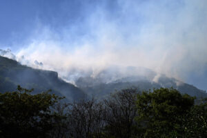 A major fire that broke out range on Margalla Hills was extinguished heat wave in the federal Capital